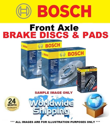Front axle brake discs pads - axle,
