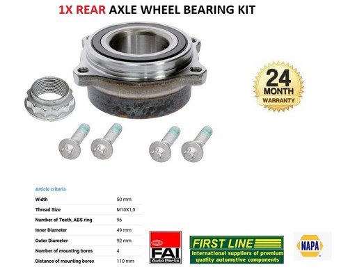 Rear wheel bearing for - wheel,